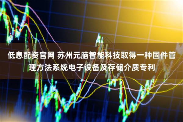 低息配资官网 苏州元脑智能科技取得一种固件管理方法系统电子设备及存储介质专利