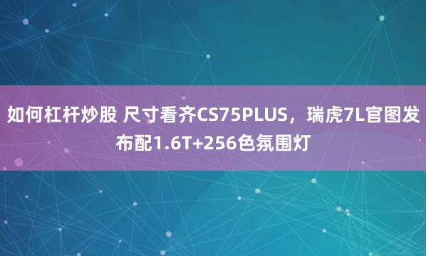 如何杠杆炒股 尺寸看齐CS75PLUS，瑞虎7L官图发布配1.6T+256色氛围灯
